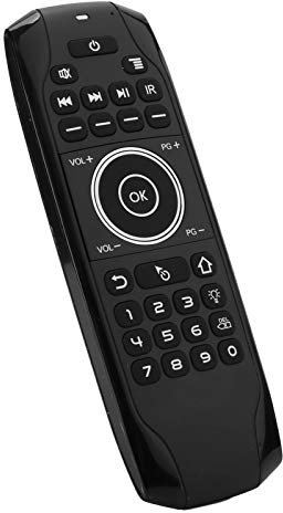 Bluetooth 5.0 Air Remote Mouse,Fly Mouse Retroiluminado con Sensor de Giroscopio de 6 Ejes Incorporado,Control Remoto de Aprendizaje por Infrarrojos Air Mouse para PC Portátil,Smart TV, Android TV Box