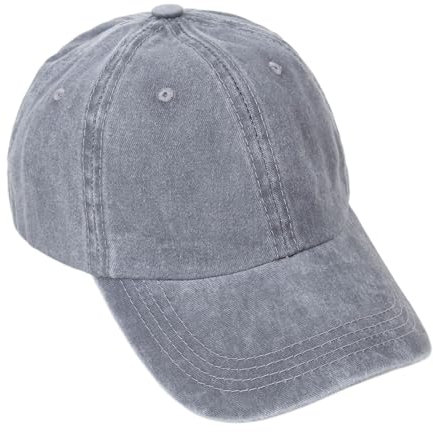 Leoberg Unisex Cap Baseballkappe - Baseball-Cap Kappe Schirmmütze Damen Herren in 151002-Grau-2