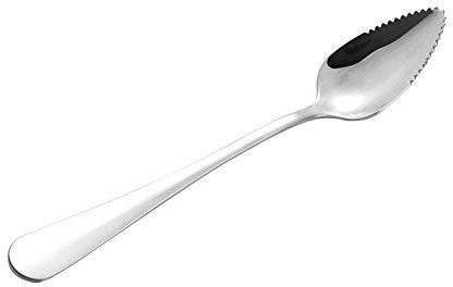 FARUTA 2 Pcs Grapefruit Spoons, Metal Stainless Steel Grapefruit Spoon Sectioning Spoons, Dessert Spoons Stainless Steel Half SerratedCitrus Fruit Vintage with Grapefruit Knife Set for Kitchen