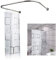 Kit tringle à rideau de douche en forme de U en acier inoxydable 304 - Courbée - Pour salle de bain - 90 x 80-130 cm - Pour rideau de douche et baignoire