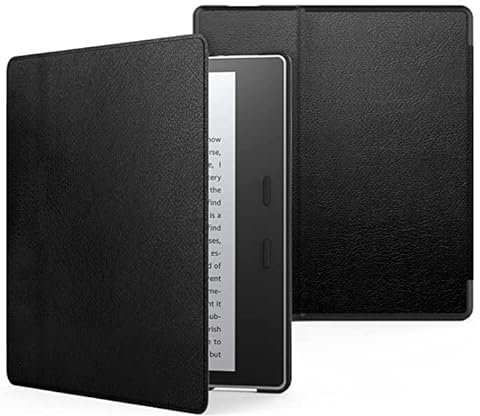 MoKo Étui pour 7 Kindle Oasis (10ème et 9ème Génération, 2019/2017), Coque Flip Ultra Mince et Léger pour Amazon Nouveau Kindle Oasis 2019/2017, Noir