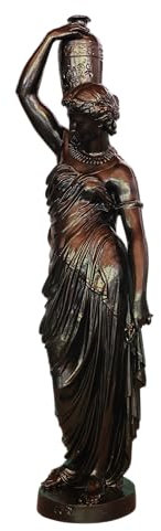 Dommartin - Fontes d'art - Gartenstatuen göttin mit Amphore, alte Bronze, Kunstguss