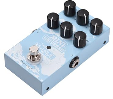 summina Guitar Effect Pedal Digital Reverb Pedal Digital Modeling Reverberation Effector with 9-Mode Reverb Selection for Guitar Bass -UNIVERSE