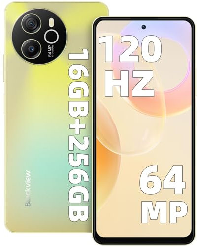 Blackview Shark 8(16GB+256GB) Handy,Helio G99,120Hz 2.4K, 64MP,Android 13 Smartphone ohne vertrag,6.78 FHD+ Display,13MP,5000mAh akku mit 33W,Fingerabdruck/NFC,4G Dual SIM Handys