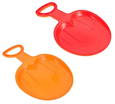 Amosfun 2St Skibrett Winterschneeschlitten Schneeschlitten aus Kunststoff Kinder fitnessgeräte plastikschlitten für Kinder Skateboard für Erwachsene Kinder-Skateboard Outdoor-Snowboard UFO