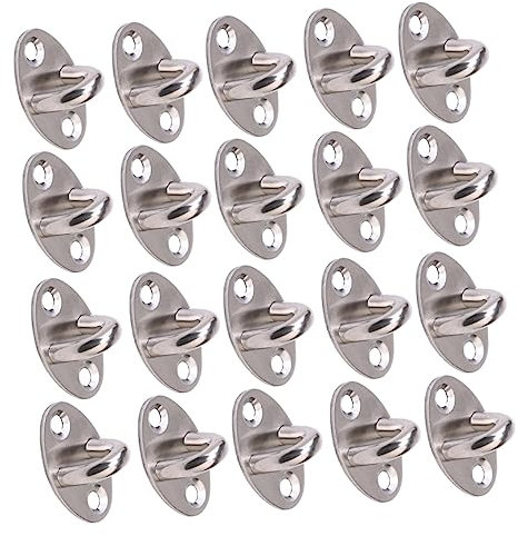 Healeved 20pcs Multifunctional Hooks Fan Pull Ring Hooks for Dorm Office Wall Mount