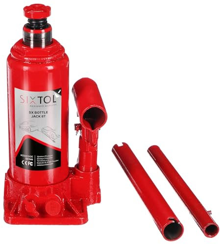 SIXTOL SX Bottle Jack 8T Hydraulischer Flaschen-Wagenheber, 8 t, Stempelwagenheber, Kompakt-Wagenheber