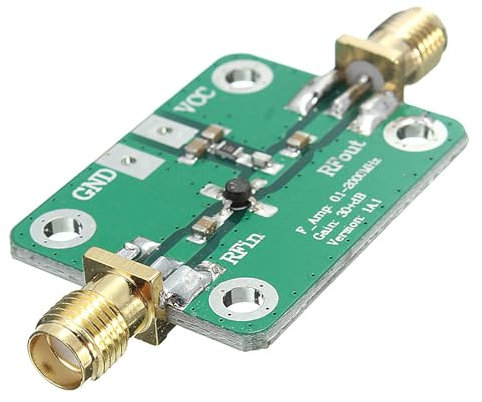 2PCS RF Amplifier Module, 0.1-2000MHz RF Wideband Amplifier, RF Aerial Amplifier RF Amplifier Module Low Noise, LNA Board Module for Short Wave, FM Radio, Remote Control Receiver