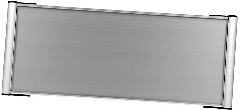 SEWACC Aluminum Name Plate Double-Sided Office Door Sign 12x28cm Blank Door Nameplate Single-Sided Slot for Business and Office Use