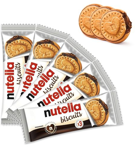 Hazelnut Chocolate Biscuits – 5-Pack Crunchy Nut_ella Biscuits – Multipack Biscuits for Home, School, Party, Stocking Stuffers – Delicious and Crispy Chocolate Biscuit