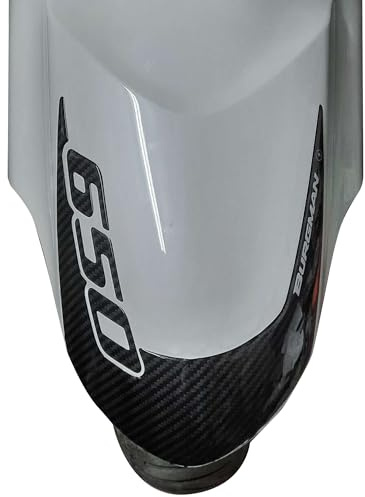 labelbike Adesivo 3D Moto Parafango Compatibile con Suzuki | Burgman 650, Protezione in Resina, Antigraffio, Decorazione, Carbonio