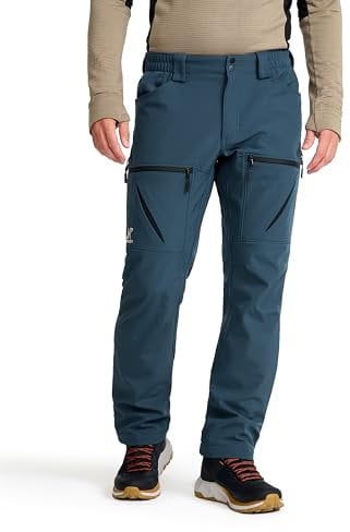 RevolutionRace Hiball Softshell Pants für Herren, Outdoor Hosen für Wandern, Moonlit Ocean, M