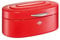 WESCO Single Elly Bread Bin in Red, Powder-Coated Sheet Steel, Ventilation Holes and Sturdy Handle, 32.2 x 22 x 14 cm