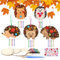 Deepton 5 Stück Igel Windspiel Bastelset für Kinder, Herbst Basteln zum Bemalen, Holz Kinder 3 4 6 Jahre Halloween Weihnachten Geschenke