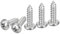 DTGN #8x5/8 Silver Screws - 50Pack - 304 Stainless Steel Pan Head Phillips Sheet Metal Screw Self-tapping Screw Wood Screws