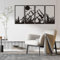 LIROPAU 4 Stück Metall Berg Wandkunst, Sonnenuntergang Berge Wald Wanddekoration, Minimalistische Wanddeko für Wohnzimmer Schlafzimmer Büro Yogazimmer - Schwarz