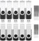 Chiavetta USB 16 GB, 10 pezzi 16GB Pen Drive Girevolecon Chiavette USB 16 Giga Portatile con 10 Corda, ABLAZE Pennetta USB2.0 per Dati Files - Nero