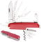 JAWUZ 9 * 2.4 * 1.4CM taschenmesser outdoor Schweizer Taschenmesser, taschenmesser klein,taschenmesser klein multitool messer mini taschenmesser schweizer taschenmesser mini,11 Funktionen (Rot)