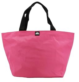 SUNDEK Maxi Shopping Bag, Borsa rigida in Tessuto Gommato con chiusura centrale a zip