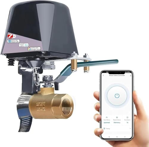 UseeLink Zigbee Smart Water Valve, Smart Irrigation Timer, Irrigation Water Timer, Sprinkler Timerr, Compatible with Alexa and Google, Smart Life Control, Need Zigbee Hub