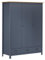Lauuoeriau Haus & Garten Möbel 3-türiger Kleiderschrank Hill Grey 127x50x170 cm Kiefer Massivholz