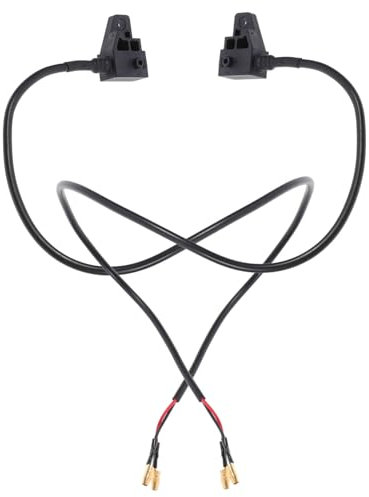 ABOOFAN 1 Paar Wasserdichter Schalter Auto Chrom Stopp Motorradkabel Aus Bremslichtschalter Ersatz Bremsschalterkabel Bremslichtkabel Schwarzer Gummi