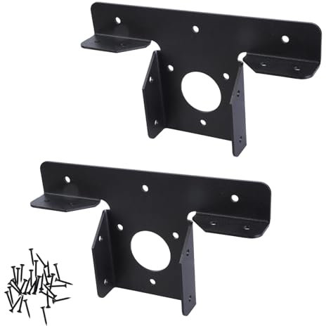 Support en métal en forme de T pour poteau en bois - Supports d'angle pour pergola - 3 voies - Angle droit - Accessoires pour tonnelles de poteau d'extension