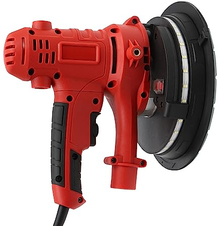 KANBCNG Trockenbauschleifer Wand und Deckenschleifer mit LED Beleuchtung 1200W Deckenschleifer Wandschleifer mit 6 Schleifpapier für Putzwände Kittwände Weiße Zementwände