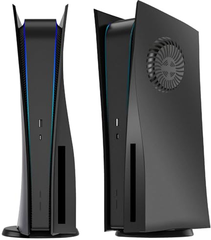 Cubierta de repuesto para placa frontal con ventilación de refrigeración para PS5 Disc Edition, carcasa para consola PlayStation 5 (CD-ROM), accesorios, ABS, a prueba de golpes, antiarañazos y a