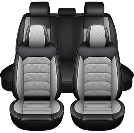 Generisch Autositzbezüge Wasserdicht für BMW X1 2009-2025, Sitzbezüge Auto 5-Sitze Kunstleder Komplettset rutschfest Auto Autositze Vollständiges Set