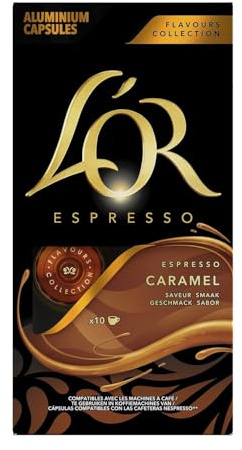 L'OR - Café Capsules Compatible Nespresso, Caramel Gourmand, Boîte de 10 Capsules - Lot De 3