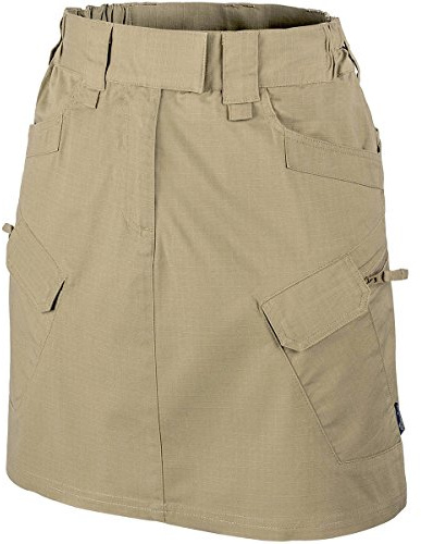 Helikon Damen Urban Taktischer Rock Schwarz Polybaumwolle Ripstop