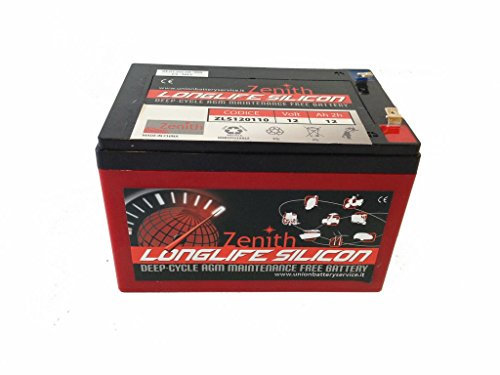 BATTERIA SIGILLATA ZENITH ZLS120110 AGM CICLO PROFONDO LAVAPAVIMENTI SPAZZATRICI BARCHE ELETTRICHE SCOOTER ELETTRICI BICI ELETTRICHE VEICOLI PER INVALIDIE ENERGIE RINNOVABILI SEGNALI STRADALI