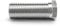 Hohlschraube für Siebkorbventile - universell passend für Ventil-Abläufe der Größen 1,5 und 3,5 Zoll - M12 x 1,5 mm - 35 mm lang