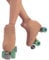 CALZITALY Skates Cover, Rollschuhe und Schlittschuhe Überzieher, Hautfarbe, Karamell, Schwarz, Schuhgröße 28-42, 70 DEN, Made in Italy (33-37, Hautfarbe)