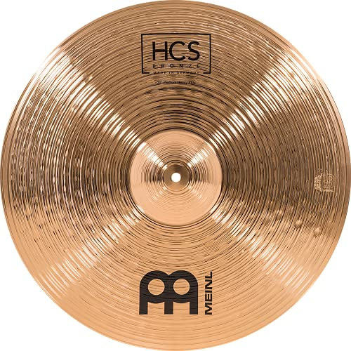 Meinl Cymbals HCS Bronze Ride Medium Heavy 20 Zoll (Video) Schlagzeug Becken (50,80cm) B8 Bronze, Traditionelles Finish (HCSB20MHR)