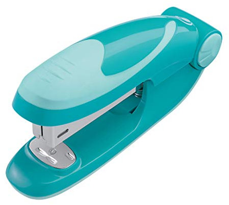 herlitz 50025435 Heftapparat No.24/6, Ergonomie klein, caribbean turquoise, 1 Stück