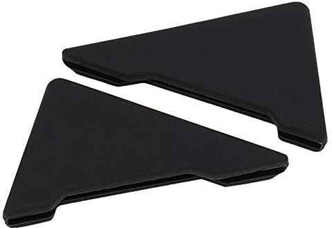 Protecteurs De Porte De Voiture, 2Pcs Triangle Coin De Porte De Voiture Coin Silicone Guard Guard Trim Anti-Scratch Protector Noir