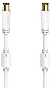 Hama Antennenkabel f. Coax Stecker - f. Coax fem, gold, 7,5 m, 100 dB