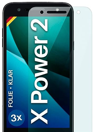 moex FlexProtect Schutzfolie kompatibel mit LG X Power 2 Displayschutz nur 0.2 mm dünn, Folie für das Display, HD Ultra klar und extra kratzfest - 3 Stück