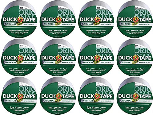 Duck Tape Original Weiß, 50 mm x 25 m, 12 Stück