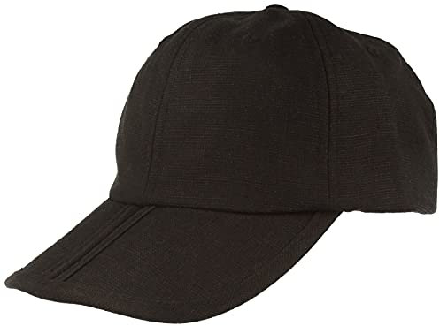Breiter Klappbare Baseball Cap, Basecap mit UV-Schutz 80, Schwarz, L
