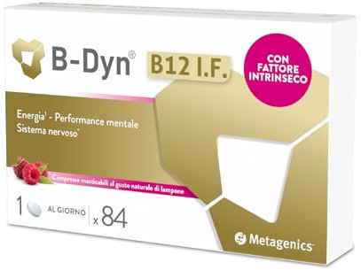 B-Dyn B12 I.F. - Funzione Psicologica - Sistema Nervoso - Energia - 84 Compresse Masticabili