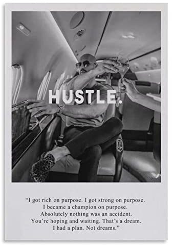ITAWS Leinwand- Andrew Tate Inspirierendes Zitat-Poster Andrew Tate Poster, 30 X 40 Cm, Ohne Rahmen Poster Hd Wandbild Leinwand-Malerei For Wand-Dekor