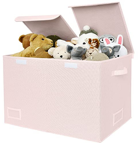 GRANNY SAYS Organizador Juguetes, Pack de 1 Baul Juguetes Infantil, Caja Juguetes Rosa, Caja Almacenaje Infantil, Baúl Juguetes Almacenaje Juguetes, Guardar Juguetes, Caja Juguetes Almacenaje