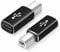LBSC USB B auf USB C Stecker (2 Stück) Midi Stecker auf Typ C Buchse Adapter für Synthesizer & Workstation Tastaturen Midi Controller Studio Synth Klavierdrucker Musikausrüstung
