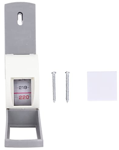Stadiometro Compatto da Parete, Misuratore di Altezza per Bambini e Adulti, ABS, Bianco Grigio, 2,2 Metri, con Nastro a Rullo | Stadiometro Parete 2.2M In Abs. per Bambini