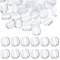XPEX Lot de 50 Pièces Coussinets en Silicone pour Boucles D’oreille à Clip Transparent,pour Clip sur Boucles D'oreilles Accessoires