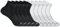 U.S. Polo Assn. 10 Paar Herren-Laufsocken, Viertellänge, leger, feuchtigkeitsregulierend, atmungsaktiv, weiche Socken, Schuhgröße 39-47, BLK/WHT 7632, Schwarz/Weiß 7632, 37.5-46 EU