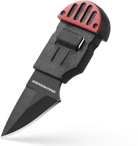 DRACHENADER Coltello piccolo Coltello da tappeto Outdoor Mini coltello a lama fissa con fodero